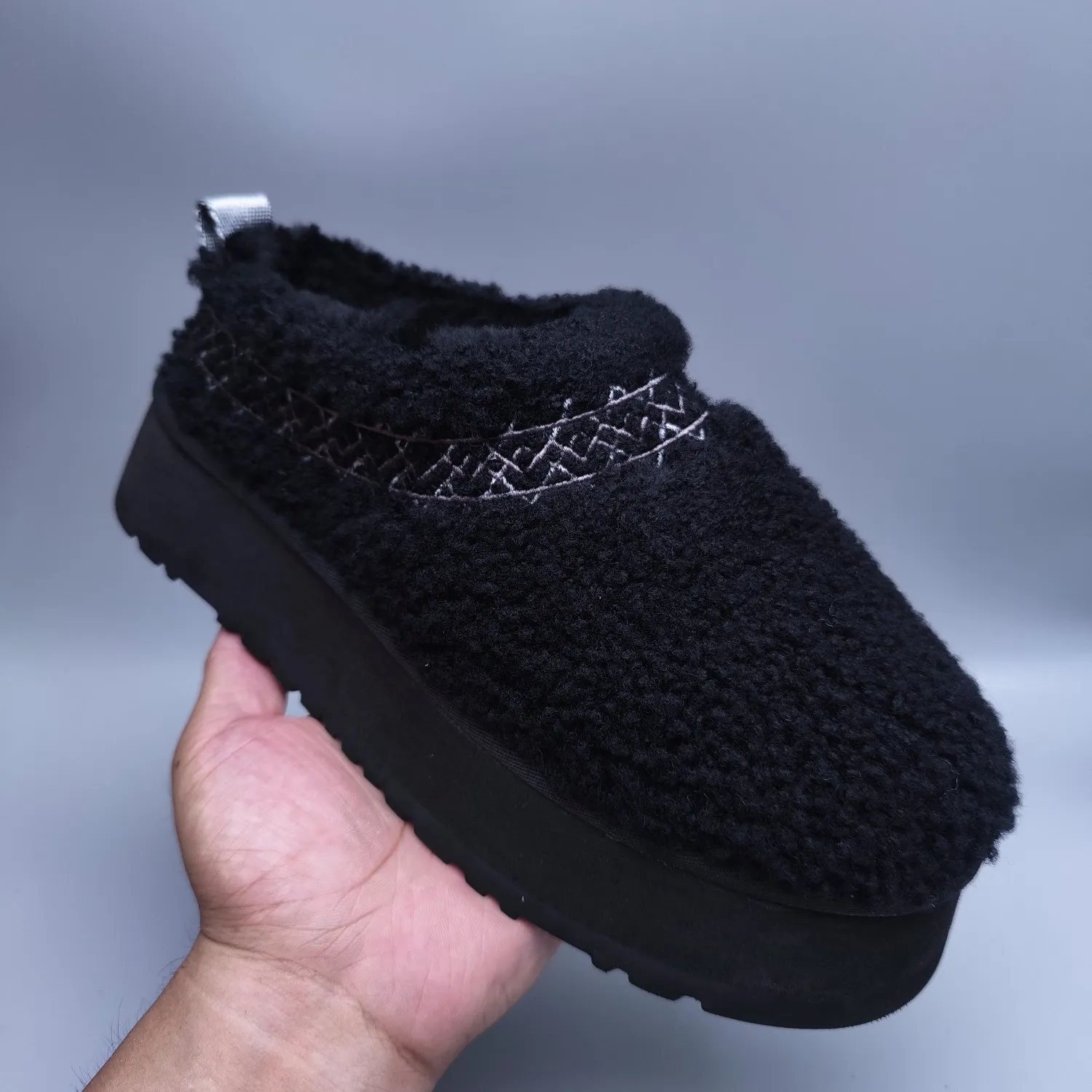 💰520 UGG sheepskin all-in-one snow boots 3976 Thick-soled ethnic style teddy roll women’s style Color: Teddy Brown White Black Size: 35-41